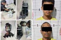 Auto parts worth P40k recovered from Akyat-Bahay suspects in Tandang Sora