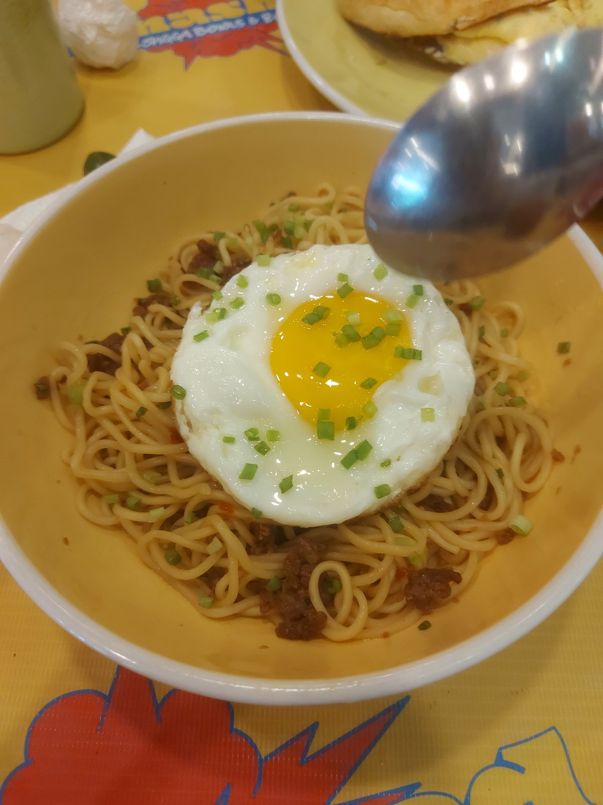 Noodles with longganisa.