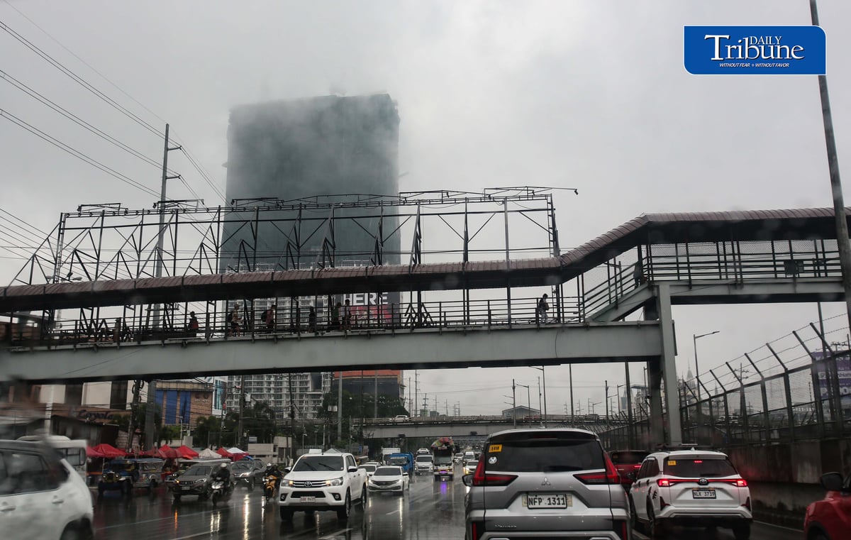 (August 05 2026) Clouds seen covered at the top of the building along Commonwealth avenue in Quezon City, on Wednesday morning August 5 2026, Pagasa said Tropical Storm Maymay to trigger torrential rain including Metro Manila. Photo/Analy Labor