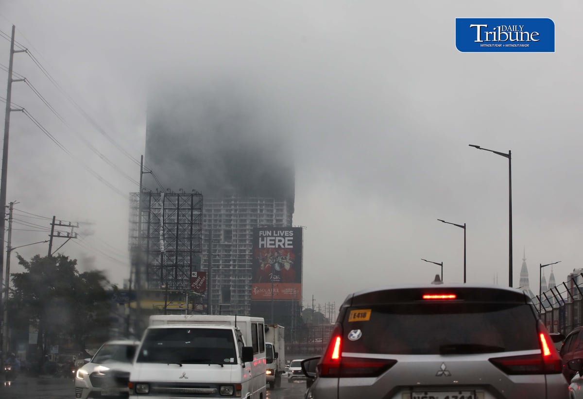 (August 05 2026) Clouds seen covered at the top of the building along Commonwealth avenue in Quezon City, on Wednesday morning August 5 2026, Pagasa said Tropical Storm Maymay to trigger torrential rain including Metro Manila. Photo/Analy Labor
