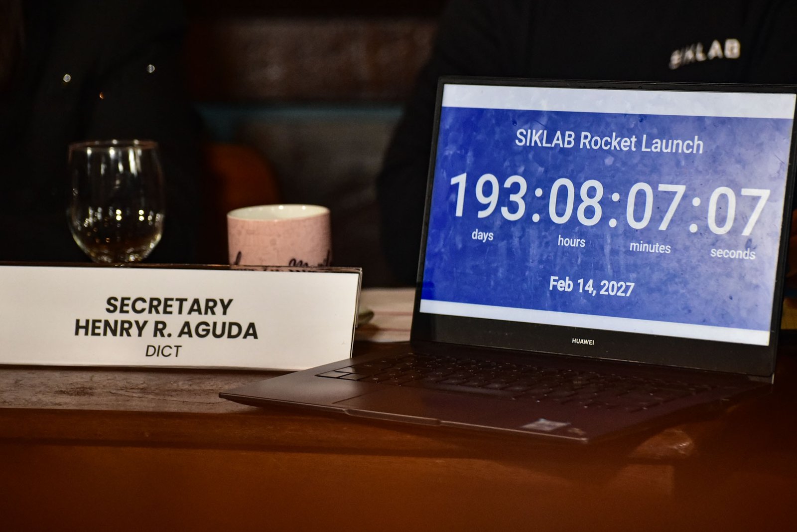 Department of Information and Communications Technology Secretary Henry Aguda, joined by Filipino rocket scientists, discusses the country's space program and the government's push to develop a Philippine-made rocket during a forum in Manila on August 5.

The forum highlighted the project's role in advancing the Marcos administration's science, technology and innovation agenda.
The SIKLAB rocket ship is set to launch on Feb. 14, 2027. | Zedrich Xylak Madrid