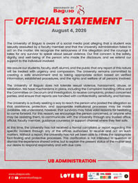 University in Baguio to probe alleged sexual assault by faculty 