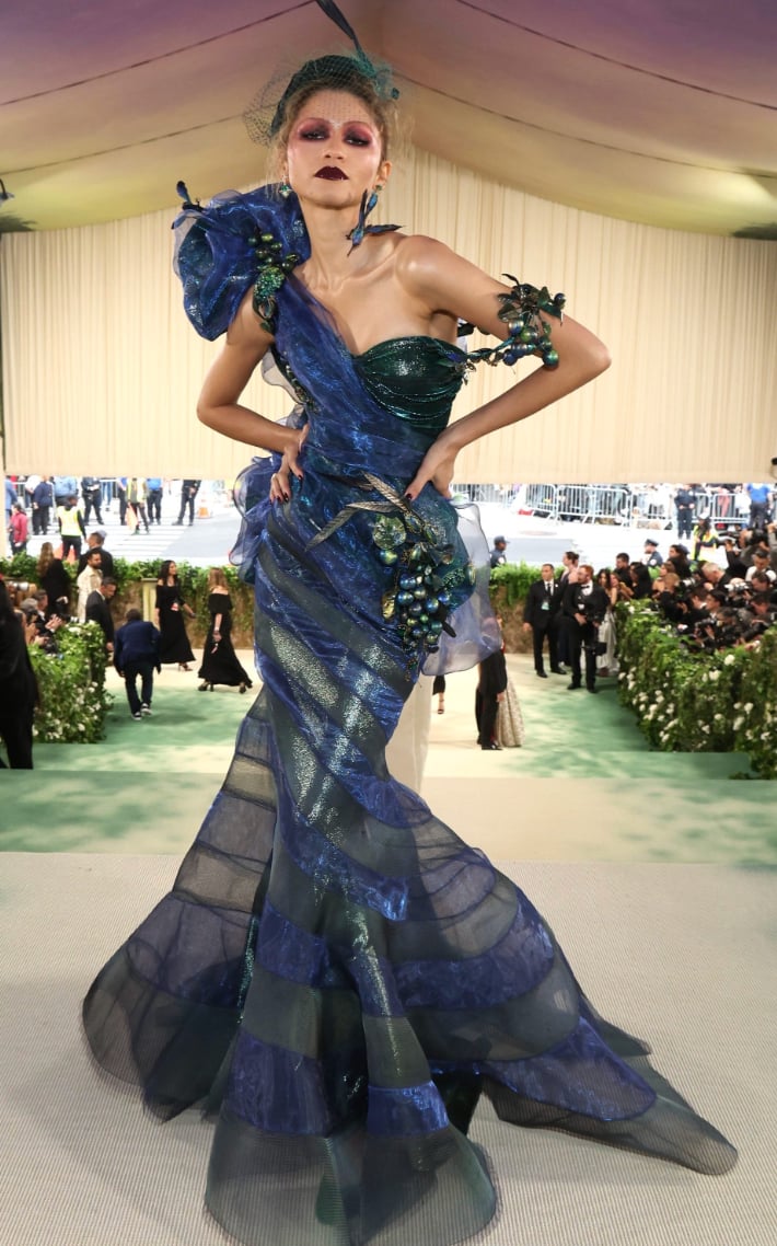 ZENDAYA in a custom Maison Margiela designed by Galliano.