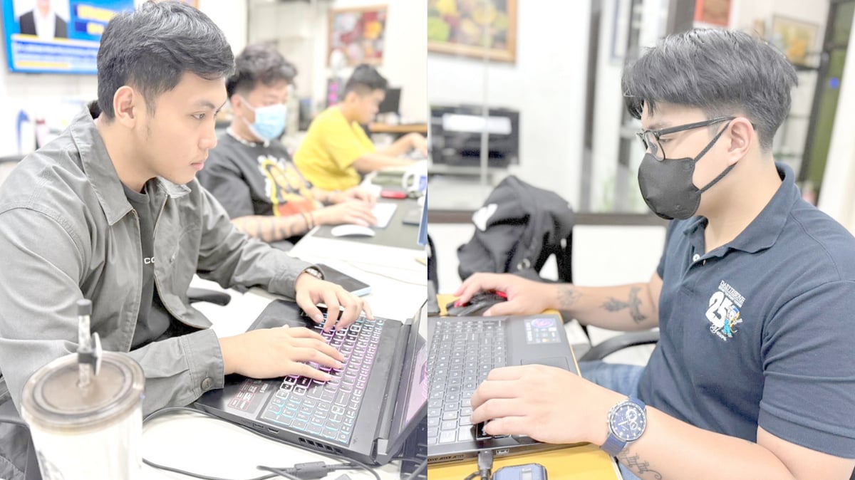 DAILY TRIBUNE Business reporter Mico Virata and Online editor Jason Mago.