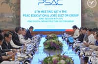 At a joint meeting in Malacañang, the Private Sector Advisory Council’s Education and Jobs Sector Group and Digital Infrastructure Sector Group advanced key recommendations to accelerate AI implementation, expand workforce upskilling, strengthen industry partnerships, and create more quality jobs for Filipinos through closer public-private collaboration.
