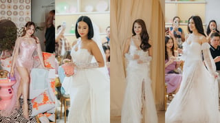 Maxene Magalona, Elisse Joson in bridal couture