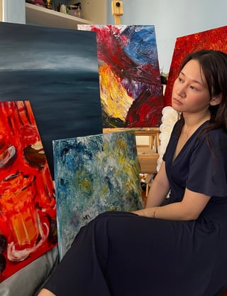 Margarita Patrice Sy Penson’s energetic compositions featured at Melbourne exhibit  