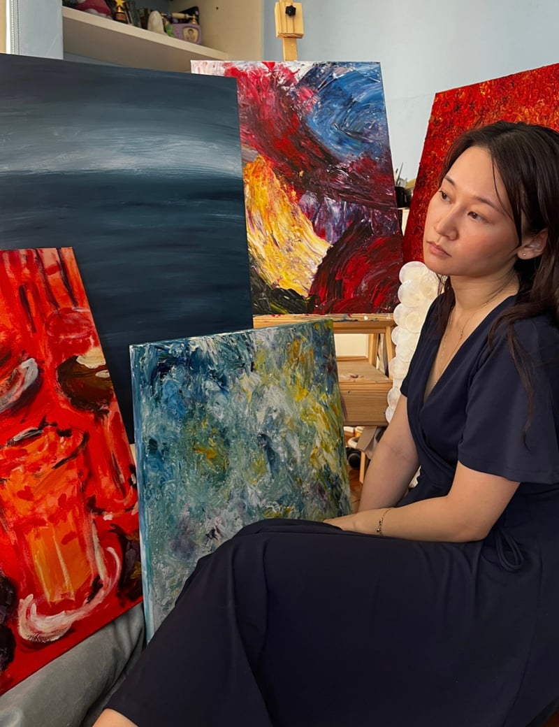 Margarita Patrice Sy Penson’s energetic compositions featured at Melbourne exhibit  