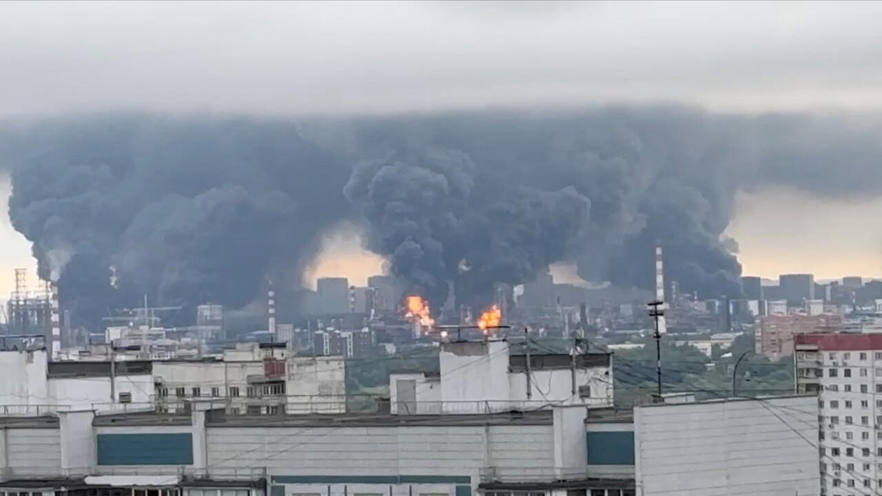 Ukraine hits Russian refineries as Moscow strikes train station, ship