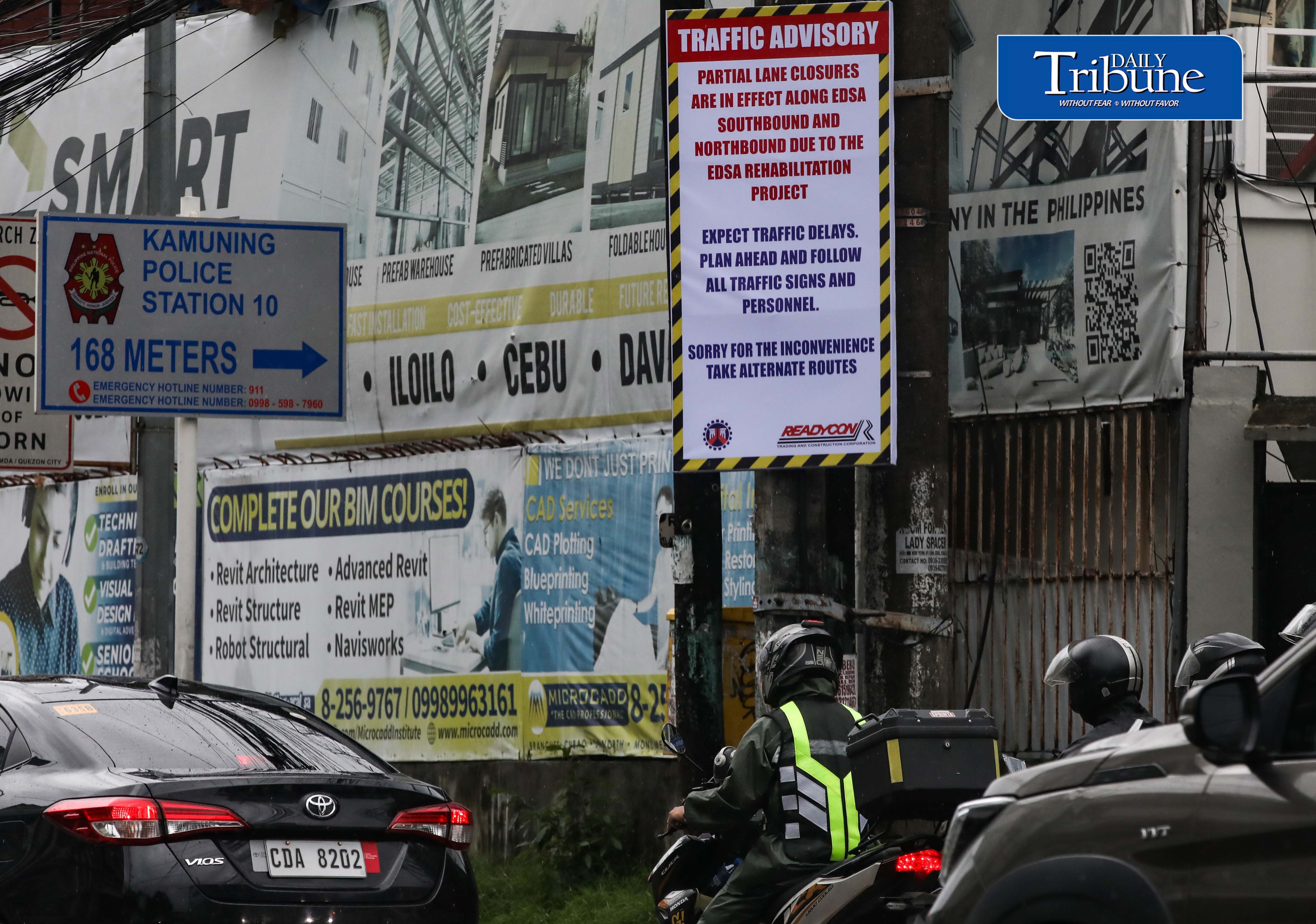 Traffic Advisory sign 