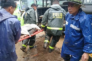 Tragic aftermath Landslides north of Luzon on 6 August offer a scene familiar during typhoon season: muddy ground, sober faces, rescuers carrying a victim’s body on a stretcher retrieved from a landslide at a village in La Trinidad, Benguet province. Heavy rains driven by a tropical depression have raked the country’s north and forced school closures.