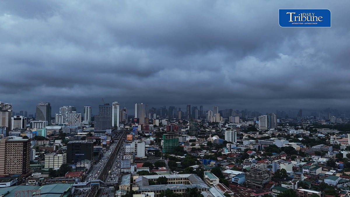 (August 06 2026) Storm dark clouds hovered Metro Manila as seen from Quezon City on Thursday August 6 2026. Pagasa said Tropical Storm Maymay (international name: Kujira), continues to bring cloudy skies and intermittent rains over Metro Manila following the storm’s landfall. Photo/Analy Labor