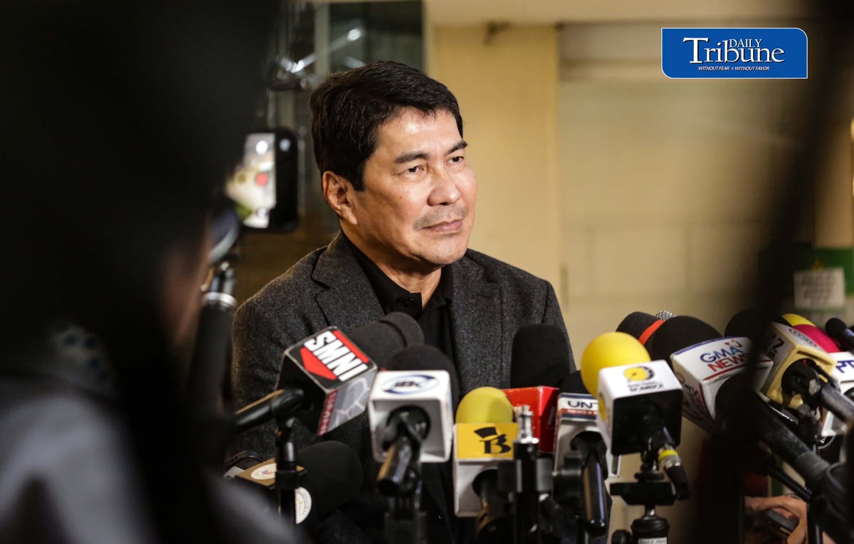 (August 07 2026) Senate Blue Ribbon Committee Chairman Erwin Tulfo speaks to the media after the meeting with Ombudsman Jesus Crispin "Boying" Remulla and Senate President Sherwin Gatchalian at the office of the ombudsman on Friday August 7 2026. The meeting covered the planned turnover of the committee’s flood control probe documents to the Ombudsman. The entire panel is set to meet to facilitate the turnover, with the Ombudsman’s office taking over matters concerning flood control. Photo/Analy Labor