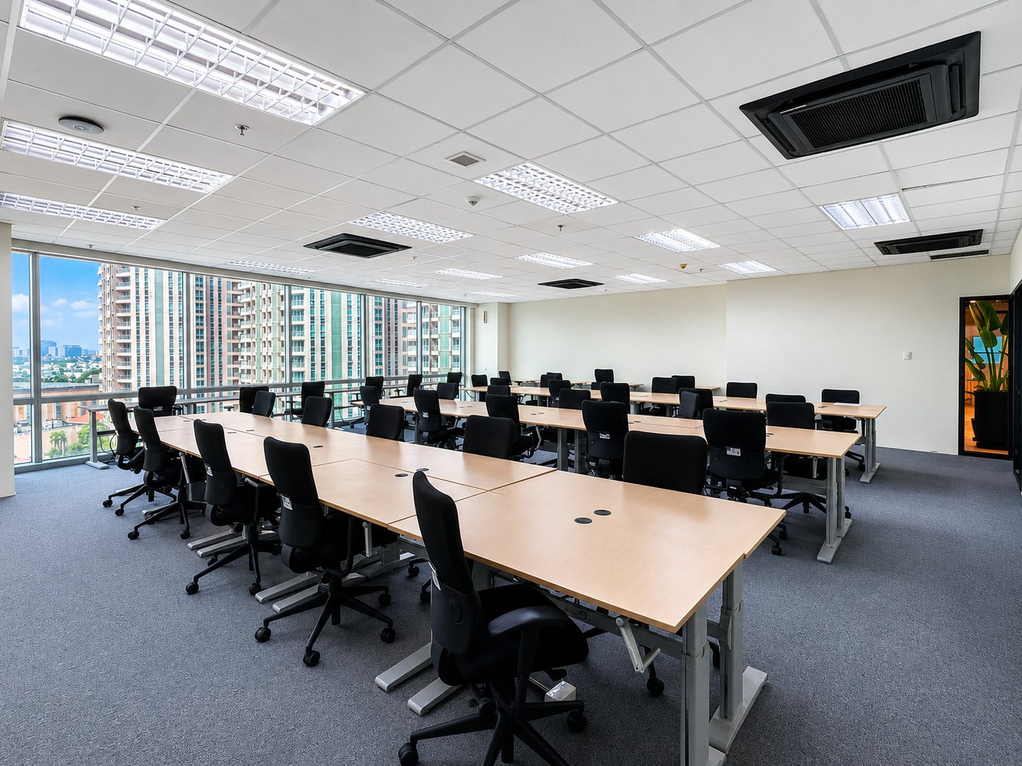 Private offices provide a quiet and flexible workspace for businesses and teams.