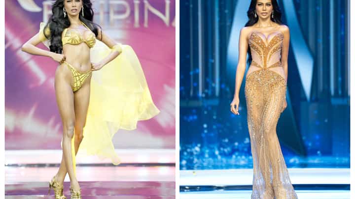 Angelica Lopez in winning form at Reina Filipinas swimsuit and evening gown segments