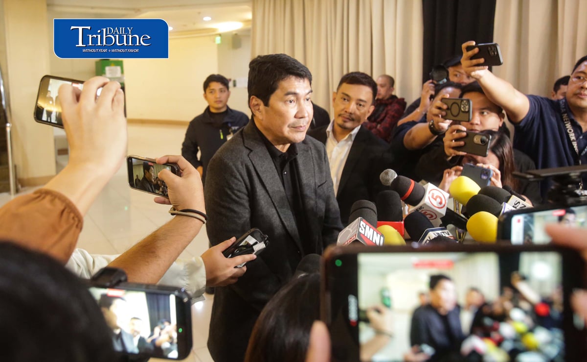 (August 07 2026) Senate Blue Ribbon Committee Chairman Erwin Tulfo speaks to the media after the meeting with Ombudsman Jesus Crispin "Boying" Remulla and Senate President Sherwin Gatchalian at the office of the ombudsman on Friday August 7 2026. The meeting covered the planned turnover of the committee’s flood control probe documents to the Ombudsman. The entire panel is set to meet to facilitate the turnover, with the Ombudsman’s office taking over matters concerning flood control. Photo/Analy Labor
