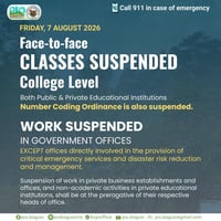 Baguio suspends college classes, government work Friday afternoon