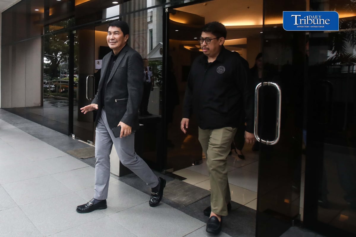 (August 07 2026) Senate Blue Ribbon Committee Chairman Erwin Tulfo speaks to the media after the meeting with Ombudsman Jesus Crispin "Boying" Remulla and Senate President Sherwin Gatchalian at the office of the ombudsman on Friday August 7 2026. The meeting covered the planned turnover of the committee’s flood control probe documents to the Ombudsman. The entire panel is set to meet to facilitate the turnover, with the Ombudsman’s office taking over matters concerning flood control. Photo/Analy Labor