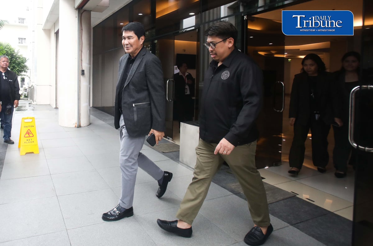 (August 07 2026) Senate Blue Ribbon Committee Chairman Erwin Tulfo speaks to the media after the meeting with Ombudsman Jesus Crispin "Boying" Remulla and Senate President Sherwin Gatchalian at the office of the ombudsman on Friday August 7 2026. The meeting covered the planned turnover of the committee’s flood control probe documents to the Ombudsman. The entire panel is set to meet to facilitate the turnover, with the Ombudsman’s office taking over matters concerning flood control. Photo/Analy Labor