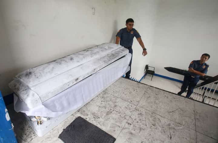 Five caskets dumped across Metro Manila