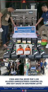P2.2-M unregistered food seized in Southern Leyte