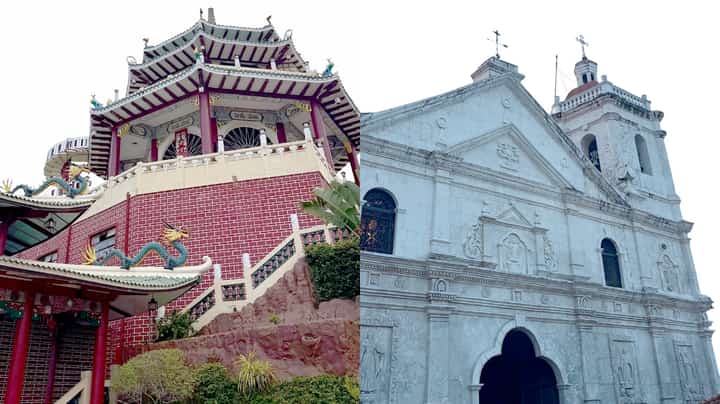 TAOIST Temple and Basilica of Santo Niño.