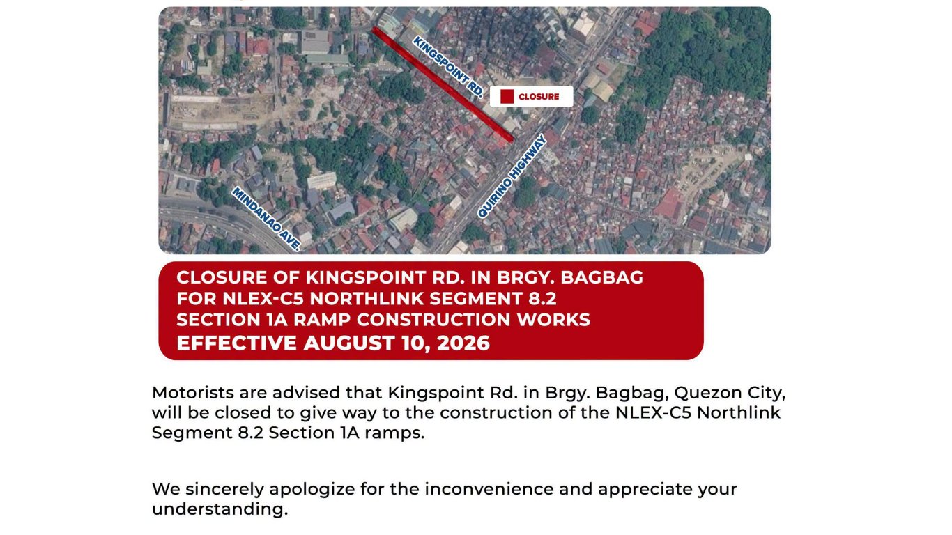 Kingspoint Road closure starts 10 August