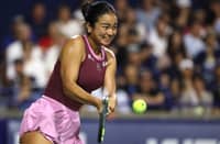 Typhoon Alex sweeps Toronto Alexandra Eala stretches every sinew to fire back a return gainst American Caty McNally, locked in a high-stakes exchange on day six of the National Bank Open in Toronto, Ontario, Canada.