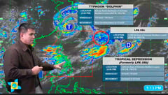 PAGASA monitors 3 weather systems outside PAR; Typhoon Dolphin enhances Habagat
