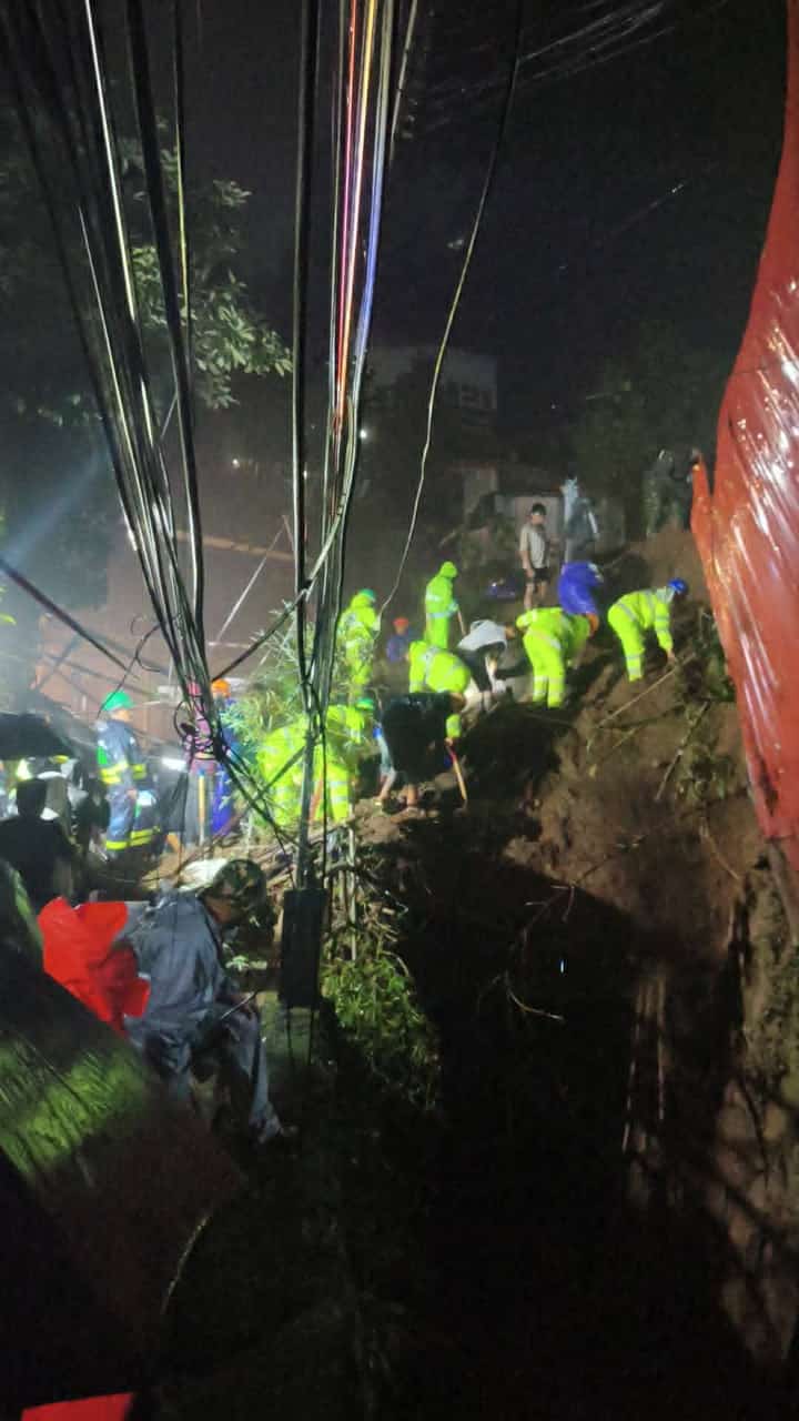 Baguio landslide leaves 7 missing, 3 dead