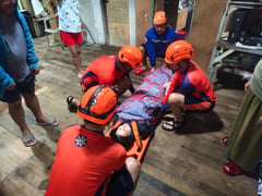 PCG assists evacuation of mother, newborn baby in Mabini