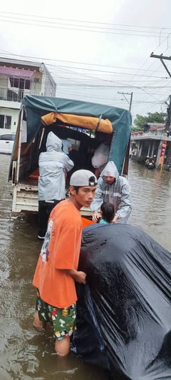 58 families flee as floodwaters rise in Bacolor resettlement site