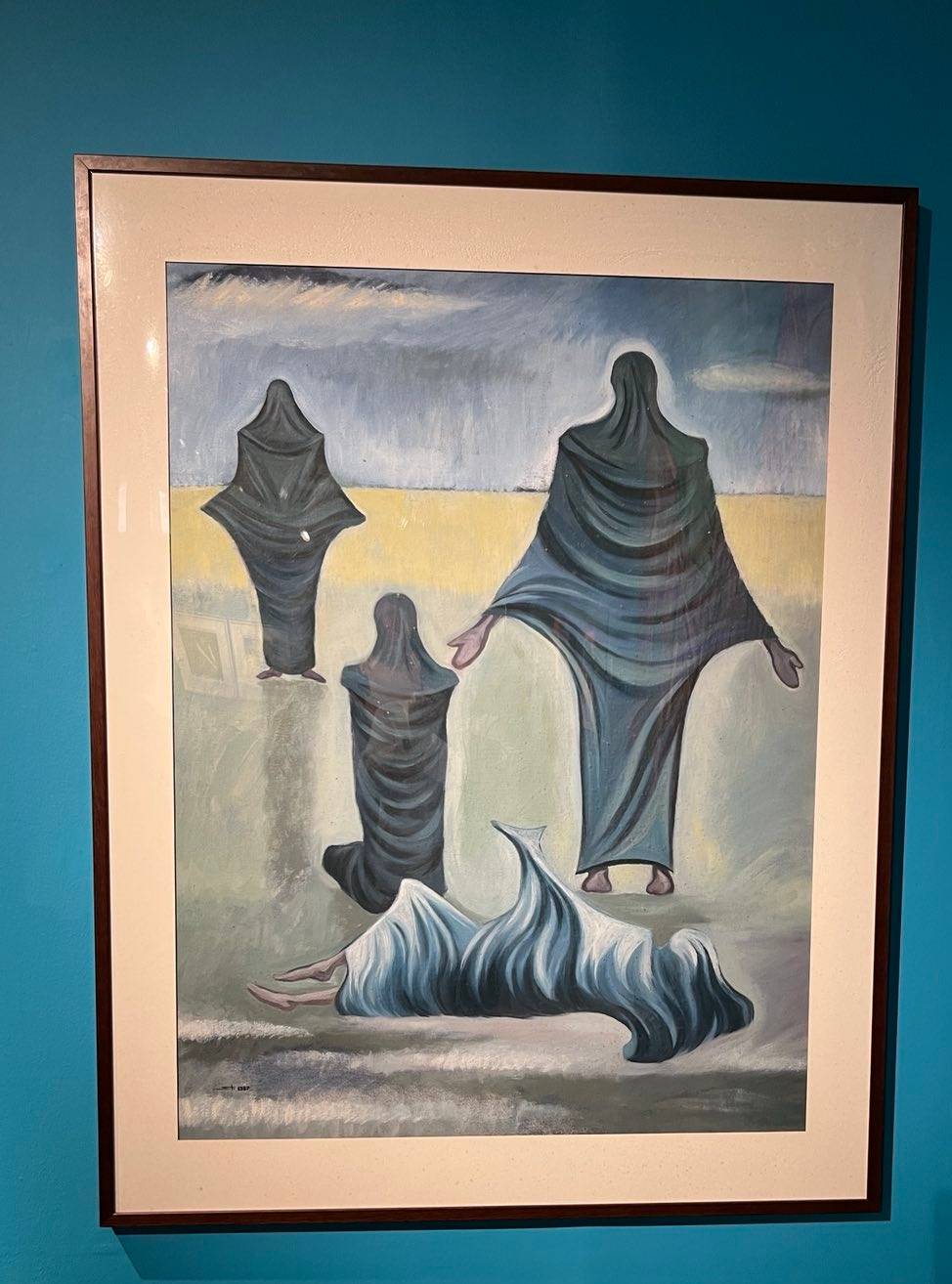‘What Can We Do?’ by Sandra Torrijos, 1987 (oil on canvas).