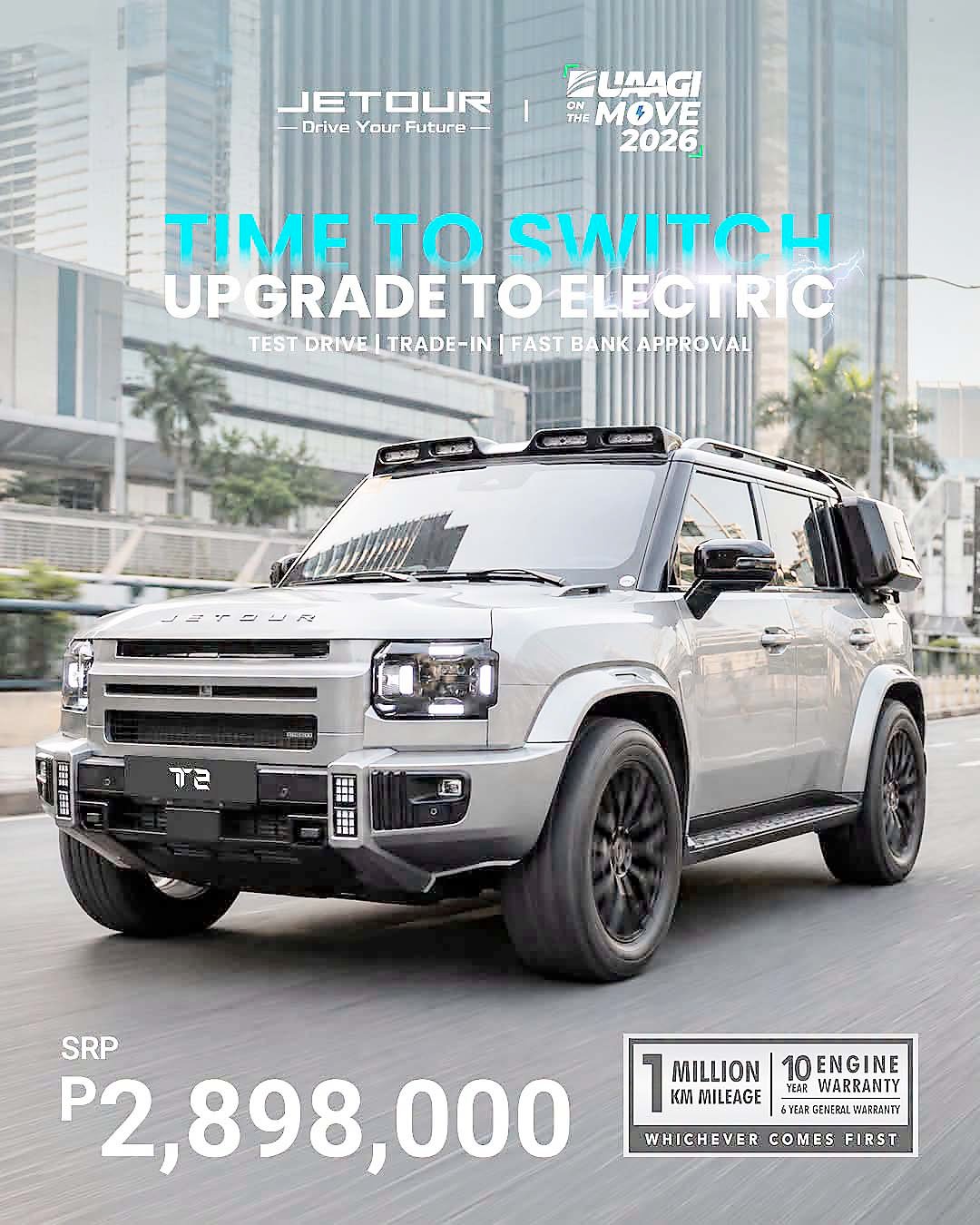 JETOUR offers five T2 variants in the Philippines, including the Terminator shown here.