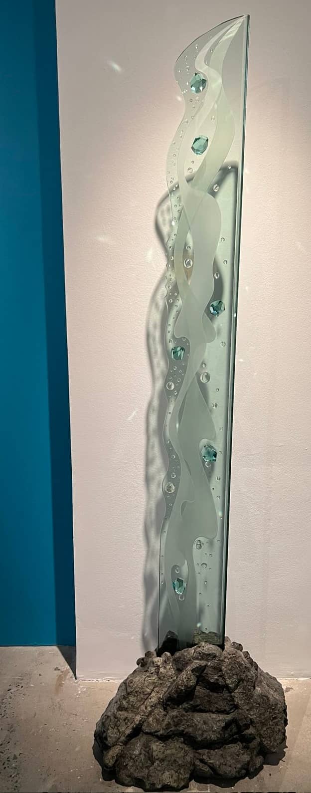 IMPLY Pilapil’s ‘Ocean’ (Series) 1995 Glass, stone.