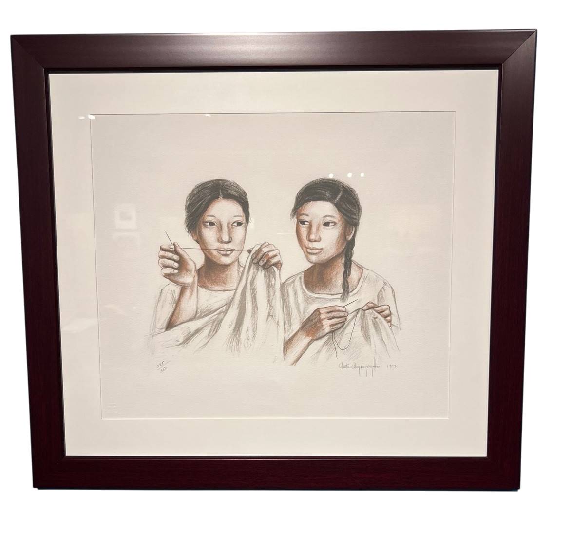 ‘Confidences’ by Anita Magsaysay-Ho, 1993 (four-color lithograph).