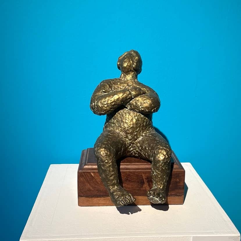 ‘Pearl’ by Virginia Ty-Navarro, 1970 (soldered brass on woodblock).