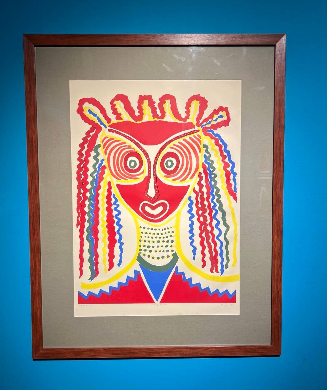 ‘Self-Portrait’ by Pacita Abad, 1985 (serigraph on arches paper, edition 1/3).