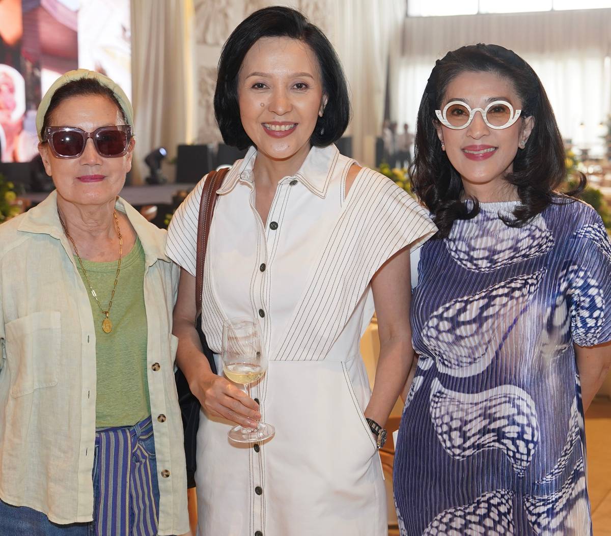 Nena Tantoco, Lakehall marketing director Frances Yu and Nena’s Sanctuary president Crickette Tantoco.