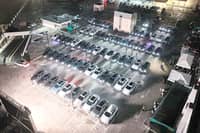 SEALION 6 DM-i owners line up their vehicles for BYD’s drive-in cinema celebration at Ayala Malls Trinoma.