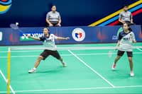 SEANNA Berce and Psalm Tablante fail to sustain their momentum as they suffer a 21-19, 21-13 loss to Leanne Fong and Xin Lian Yiew of Malaysia in the final of the girls’ U15 doubles event of the Philippine Junior International Series on Sunday.