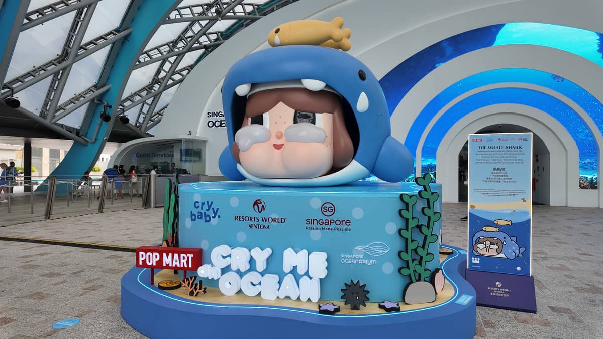 CryBaby makes a splash at Singapore Oceanarium with its Cry Me an Ocean activation.