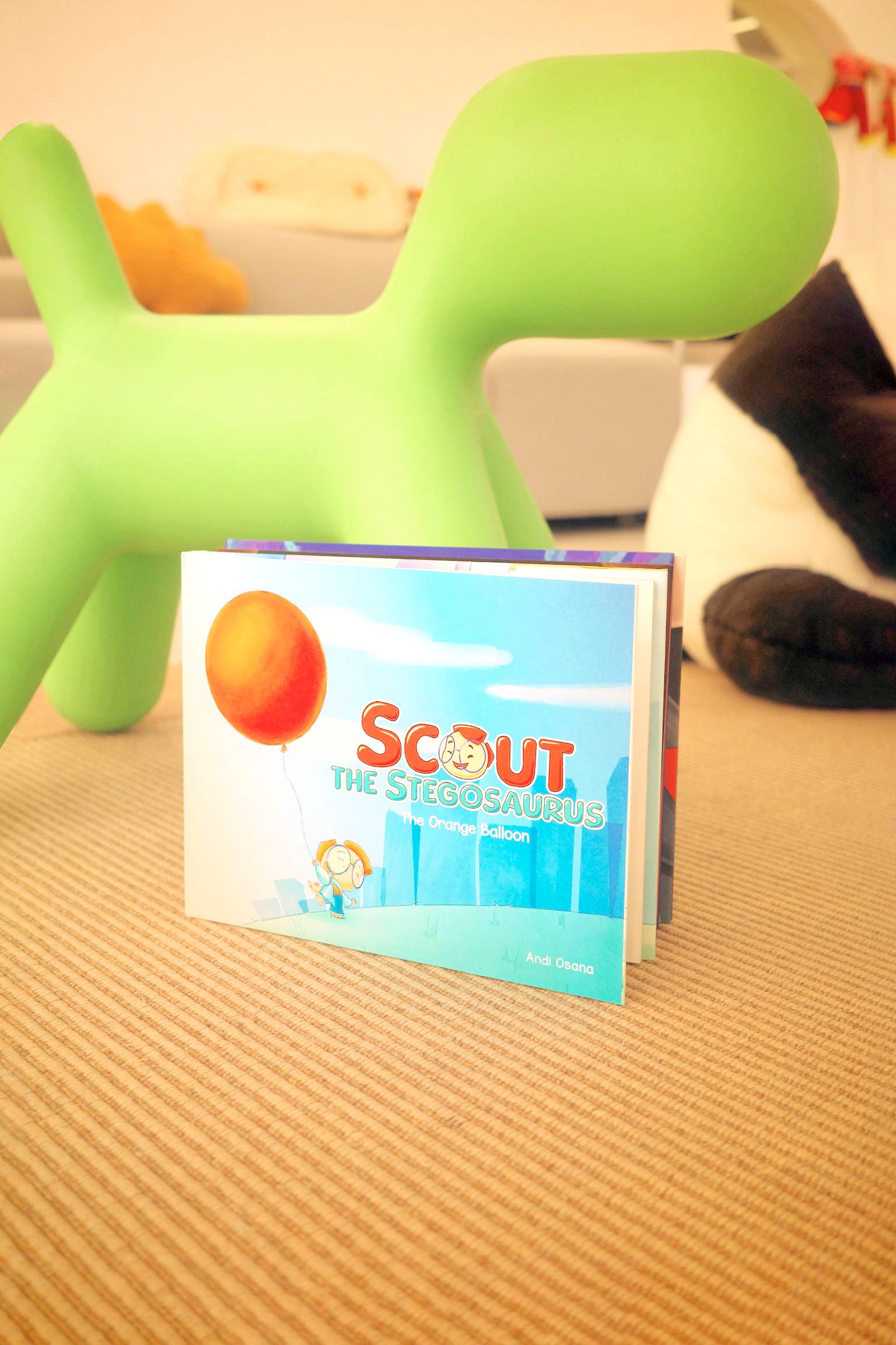 Her very own ‘Scout the Stegosaurus Storybook.’