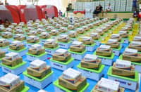 Family Food Packs (FFPs) and other relief assistance from the DSWD were distributed to 510 families on Monday, 10 August, at the Sta. Maria National High School in Barangay Bagbaguin, Sta. Maria, Bulacan.