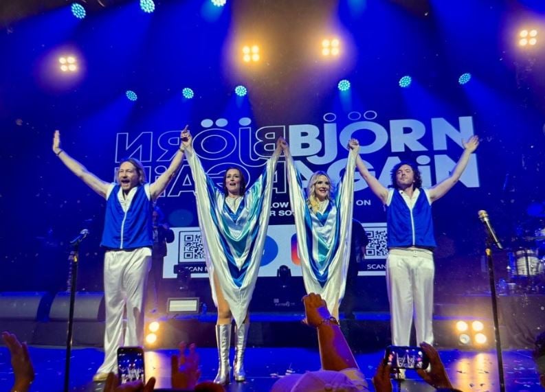 Abba, rain and a room of dancing queens