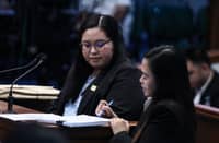 Atty. Kristine Ferrer cross-examines the supervising Auditor Xylene May del Campo of the Commission on Audit Intelligence and Confidential Funds Audit Office at the Senate Hall on Wednesday, 12 August, 2026 in Pasay City. The impeachment against Vice President runs on the 15th day and currently discusses the “Article I,” or the alleged confidential funds.