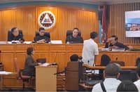 Former DPWH Secretary Manuel Bonoan took the witness stand in the malversation trial against former senator Ramon "Bong" Revilla at the Sandiganbayan Third Division on Wednesday, 12 August.