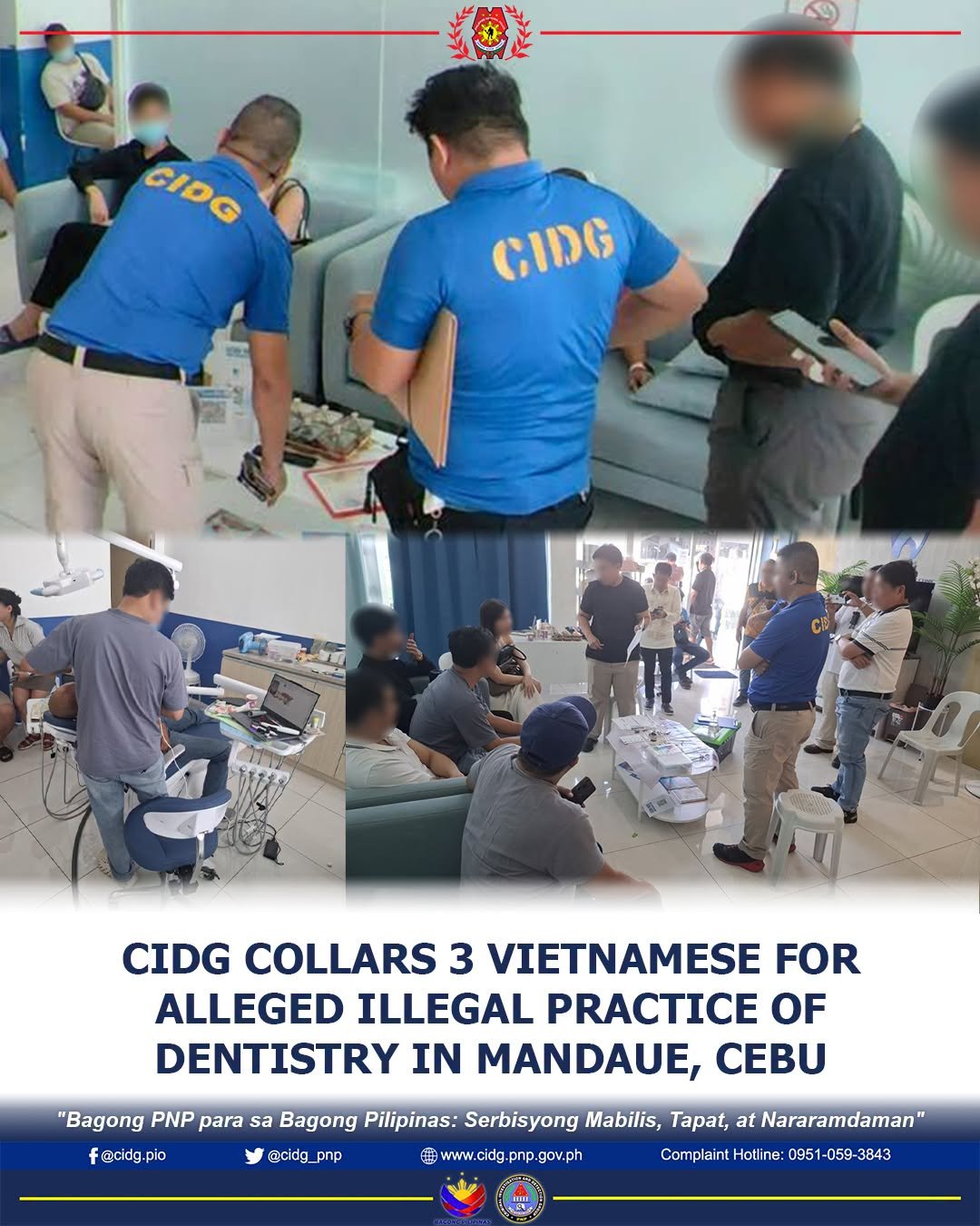 3 Vietnamese arrested for alleged illegal dental practice