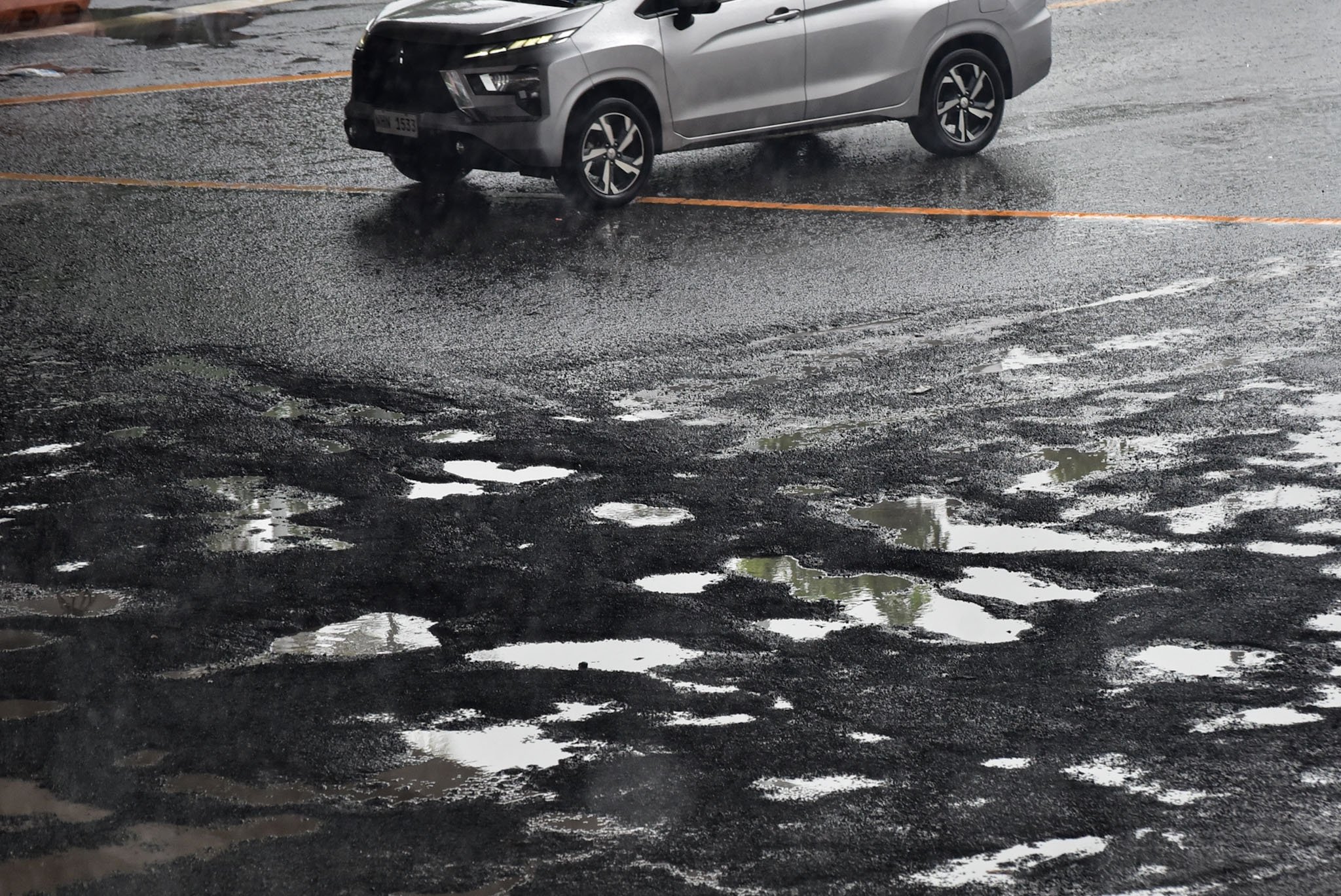 Potholes leading to EDSA in Pasay