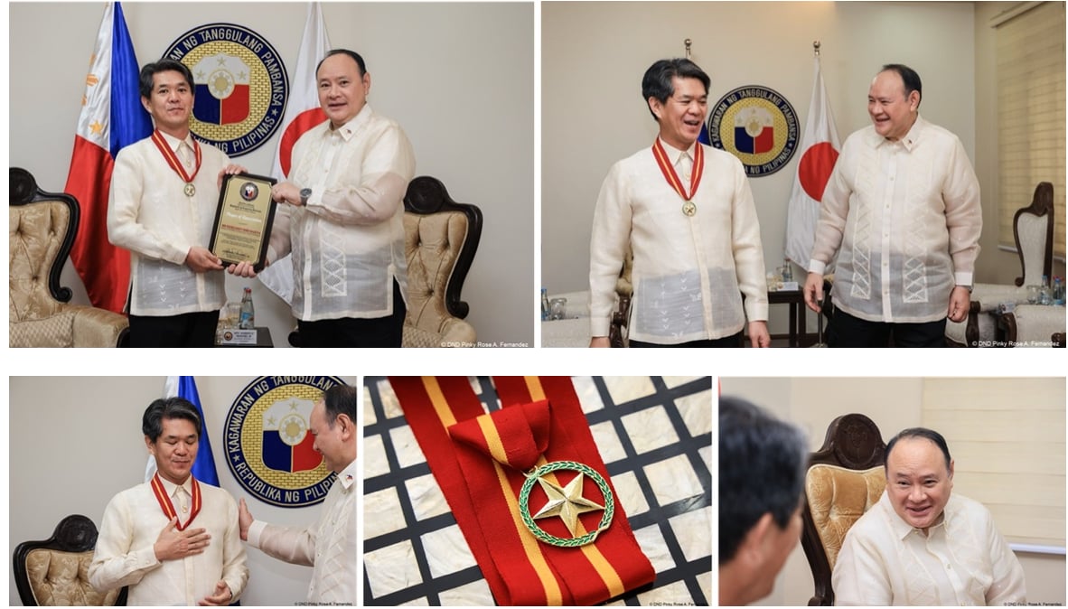Teodoro awards Japan envoy Endo medal for defense cooperation